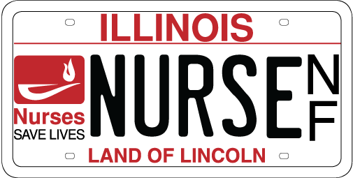 Illinois nurse license plate